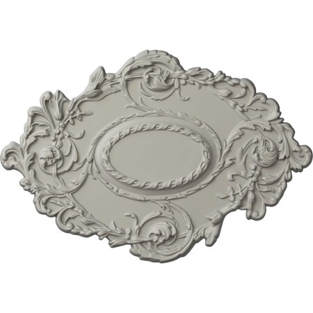 Ekena Millwork Kinsley Flowing Leaf Ceiling Medallion, Hand-Painted Pot of Cream, 30 3/8"W x 20 3/4"H x 1"P CM30KIPCF